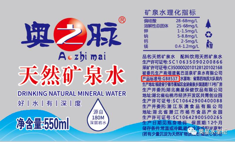 購買礦泉水時，您仔細看瓶標了嗎？