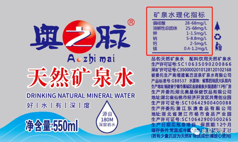 購買礦泉水時，您仔細看瓶標了嗎？