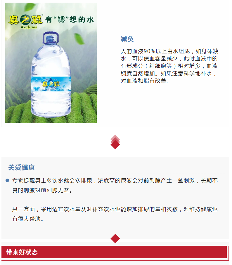 男人為什么更要多喝水？一定讓他看看